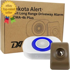 Long Range Driveway Alarm Motion Detector - Dcma-4K plus One Mile Wireless Range