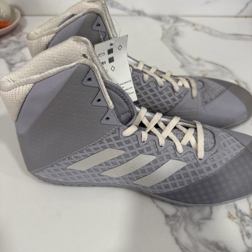 Adidas FU8168 Mat Wizard 4 Gray Wrestling High Shoes Mens 11.5 New Sun Damaged - Bild 3 von 6