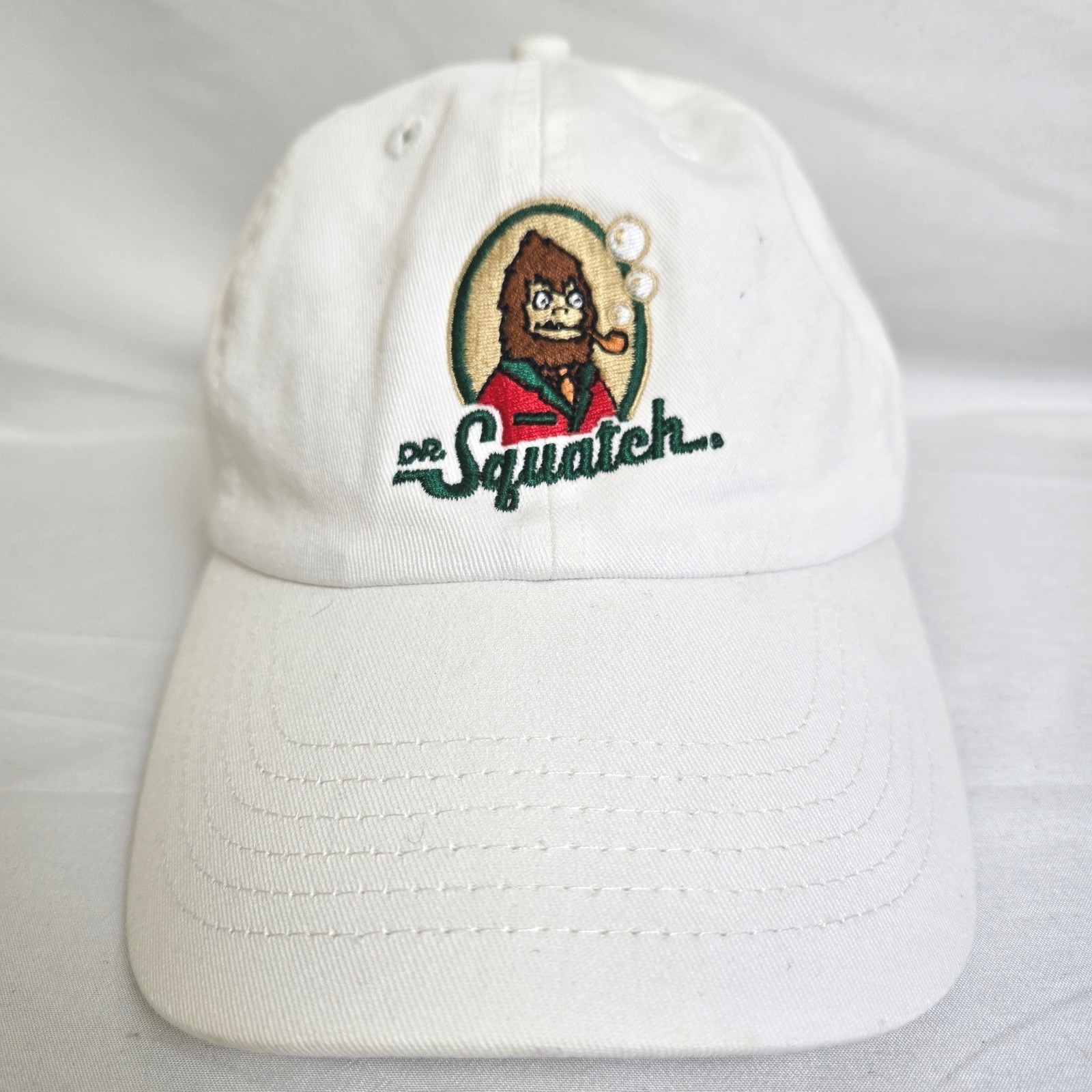Dr. Squatch Adjustable Baseball Cap, White - image 1