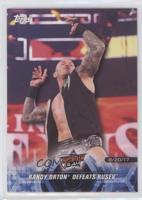 2018 Topps WWE Road to Wrestlemania 34 Randy Orton Defeats Rusev #RTW-15 1qy