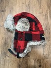 Yukon Tracks Rabbit Fur Trapper Hat Size L Red Buffalo Check — photo 2
