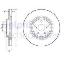 Delphi 2X Bremsscheibe Vorne Ø328 Mm FüR Toyota RAV 4 V _A5_ 2.5 Hybrid WWA4_