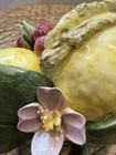 Italian Capodemonte Handcrafted Lemon & Grapes Wall Hanging Made In Italy — photo 6