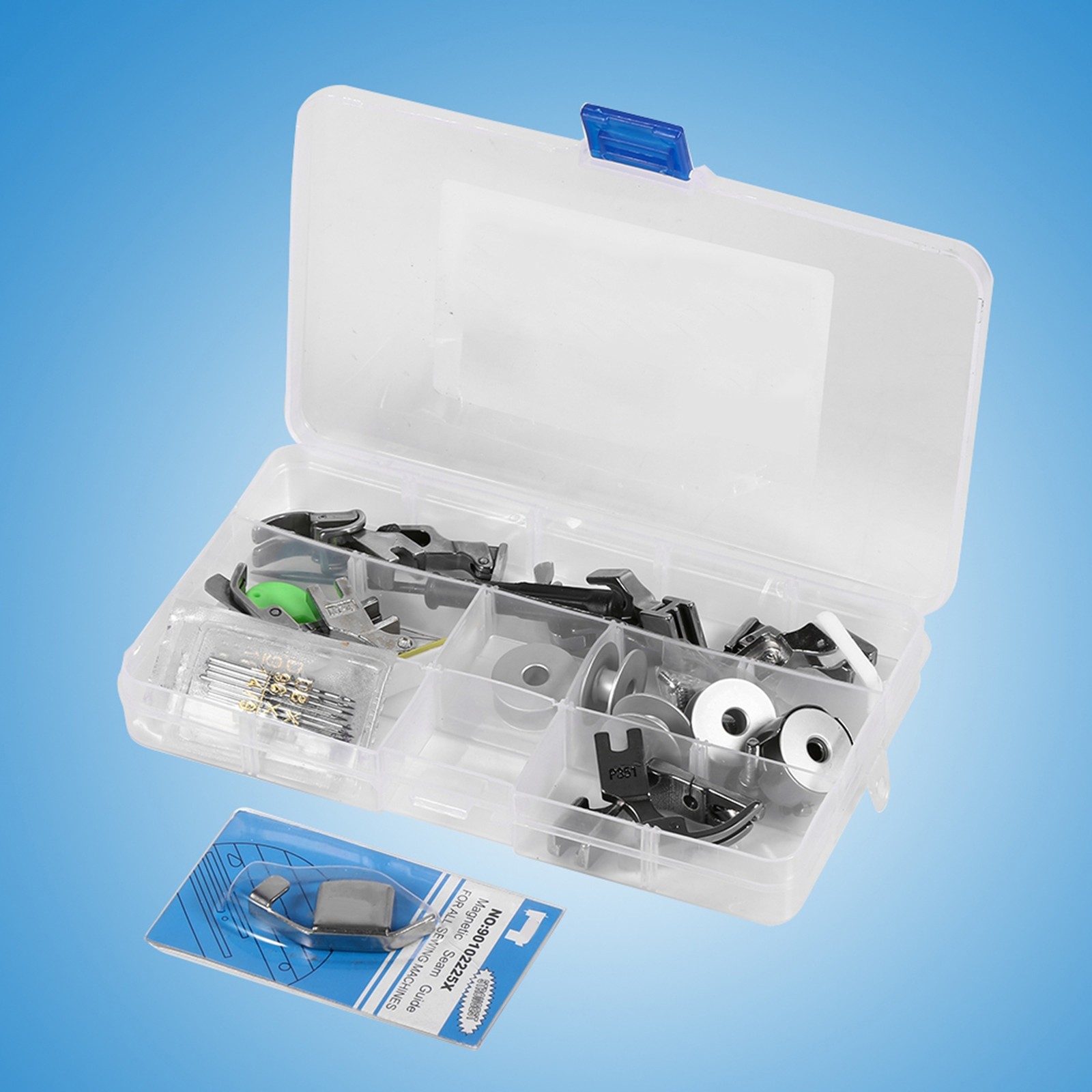 17 Sets Universal Industrial Flat Sewing Machine Parts Presser Pressure Foot BL