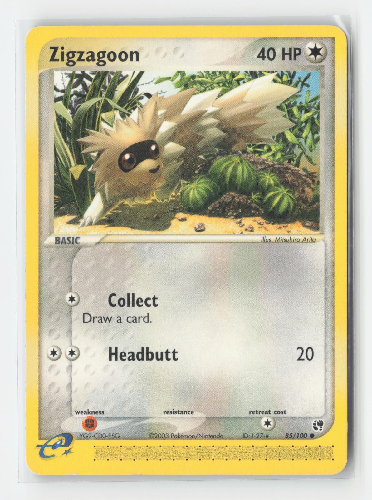 Zigzagoon 85/100 Common Sandstorm Pokemon Heavily Played
