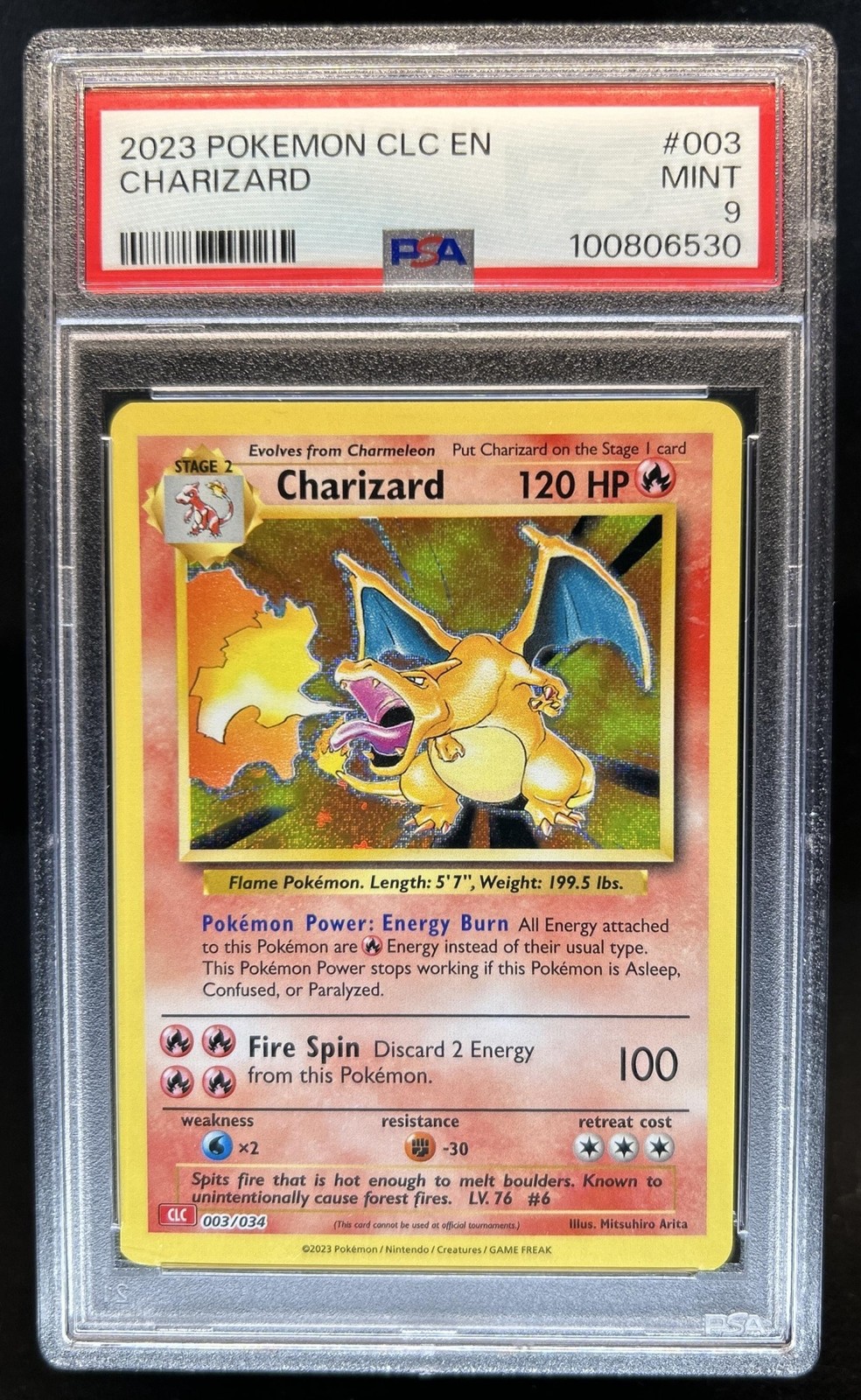 2023 Pokemon Classic Charizard & Ho Oh ex Deck #003/034 PSA 9