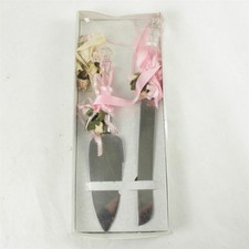 New Wedding Cake Knife Server Set 13.75in Open Box Original Packaging
