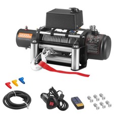 12000lb Electric Winch 12v Dc With 720in X 85ft Steel Rope Remote