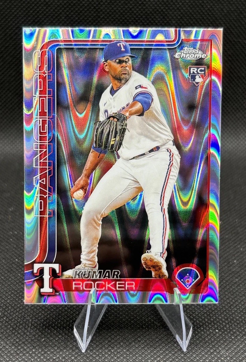 2025 Topps Chrome - Kumar Rocker #73 RayWave Refractor (RC)