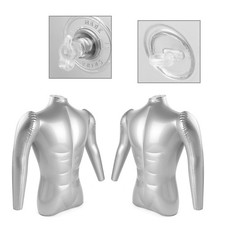 NEW Fashion Man Half Body Arm Inflatable Mannequin Dummy Torso Model