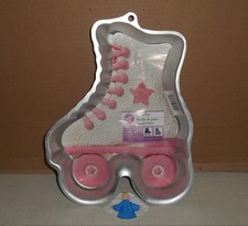 WILTON ROLLER SKATE SKATING MOLD CAKE JELLO PAN 2105-0848 WITH INSTRUCTIONS