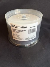 Inkjet Printable DVD+R Discs 4.7GB 16x Spindle White Hub 50/Pack 94917