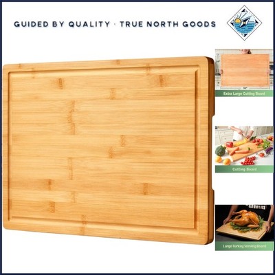 Versatile 36x24 Bamboo Cutting Board for Cooking, Serving, and Noodle Board