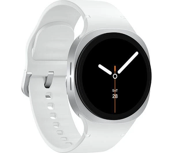 SAMSUNG Galaxy Watch8 BT with Bixby - White/ Silver 44mm Waterproof (IP68)