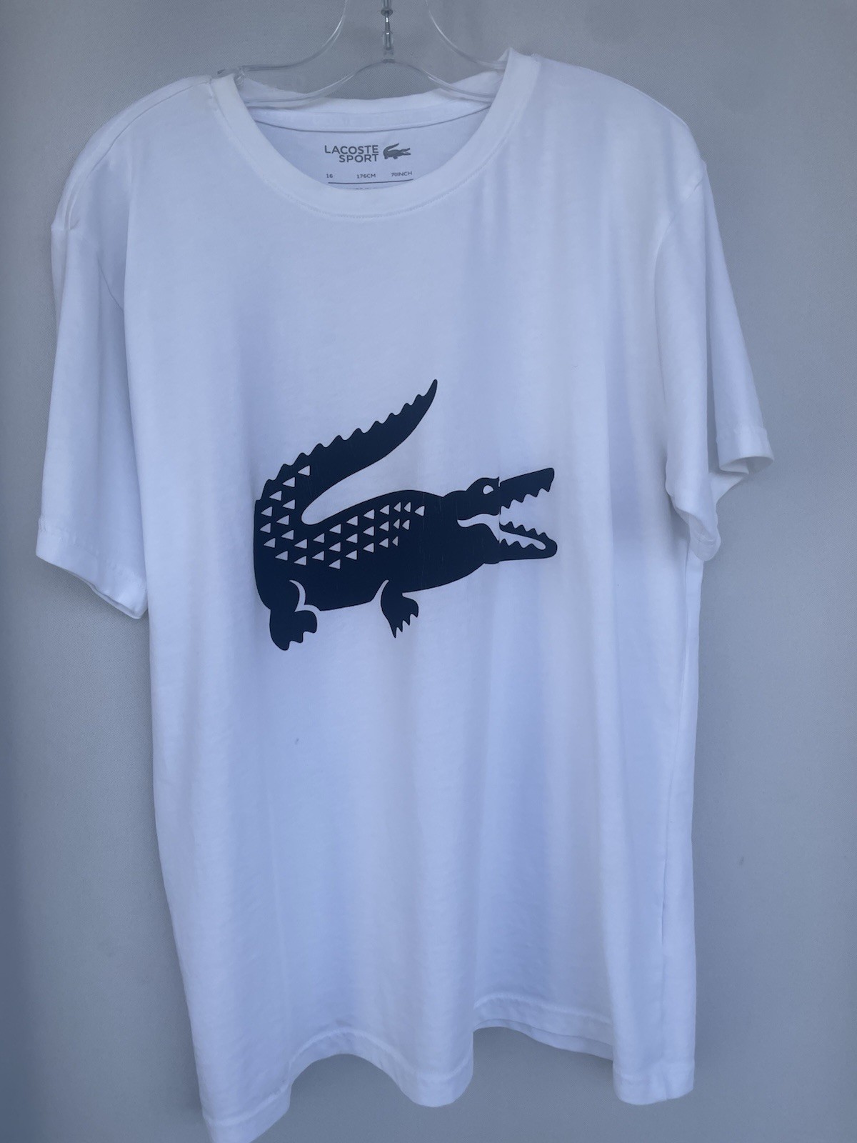 Lacoste Teens White Shirt Size 16 Year Old 100% Cotton Short Sleeve thumbnail 2