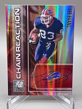 On Card Auto! 2007 Donruss Elite Chain Reaction Red /200 Lee Evans #CR-4 🔥🏈