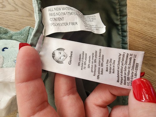 Gerber Dinosaur Dino Baby Blanket Security Lovey Green Soft Toy Pre-owned - Picture 5 of 6