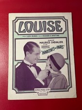 Louise Maurice Chevalier Sheet Music Innocents of Paris 1929 Leo Robin R Whiting