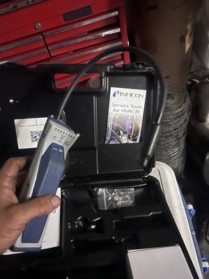Infinicon D-Tek 3 Refrigerant Leak Detector for HVAC Systems with Case & Manual