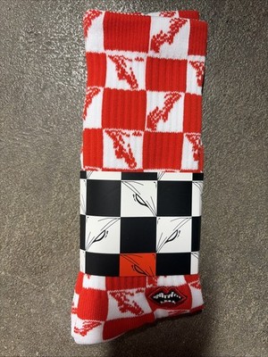 Chrome Hearts Socks Red White Size Large NWT