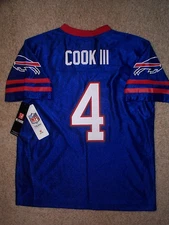 (2025-2026) Buffalo Bills JAMES COOK nfl Jersey YOUTH KIDS BOYS (m-medium 8-10)