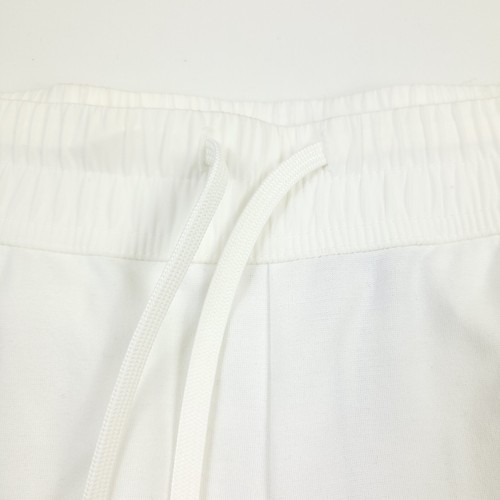 Theory Ryder Relay Jersey Side Stripe Drawstring Shorts in Opal White Mens XL - Picture 3 of 10