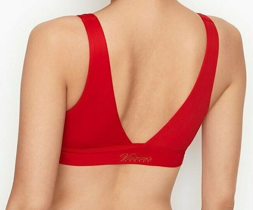 Reggiseno Bralette Victorias Secret Incredible Sfoderato Senza Fili Lounge Rosso Rossetto - Foto 6 di 7