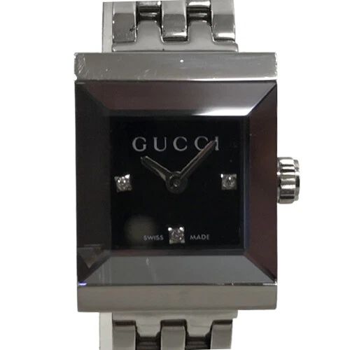 Japan Used Watch Battery Replaced Gucci Ya128507 G Frame