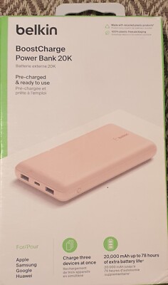 Belkin BPB012btBL 20000 mAh Pink