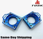 Tusk Aluminum Axle Blocks Blue Block KX125 KX250 KX250F KX450F KLX450R RMZ250