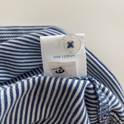 Southern Tide Mens Small Short Sleeve Polo Shirt Seven Seas Blue Striped NWT - Picture 12 of 12