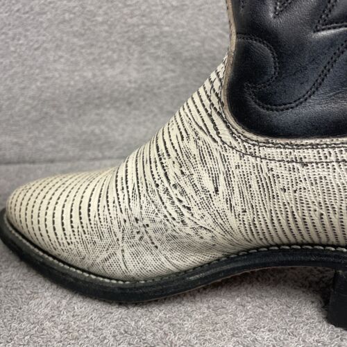 Palomino USA 2-Tone Gray Leather Western Cowboy Boots Men's 8.5 Genuine Leather - Picture 8 of 13