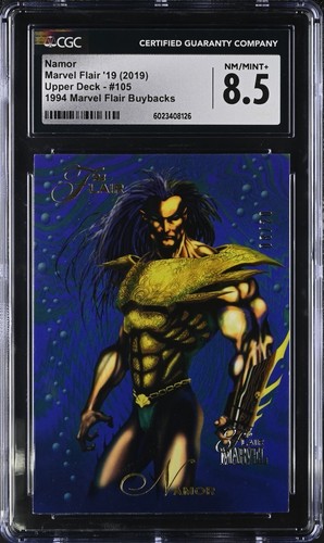 NAMOR 2019 Flair Marvel #105 1994 Buybacks /20 THE ONLY CGC MINT 8.5 +FREE SHIP