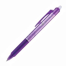 Pilot FriXion Clicker Retractable Erasable Gel Pen 0.5mm Purple Office School