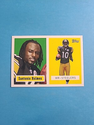 SANTONIO HOLMES 2006 TOPPS TURN BACK THE CLOCK FOOTBALL CARD # 14 H8976