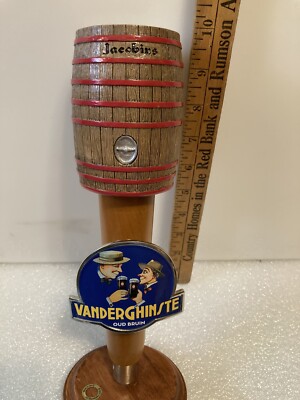 OMER CUVEE DES JACOBINS VANDER GHINSTE OUD BRUIN Draft beer tap handle. BELGIUM