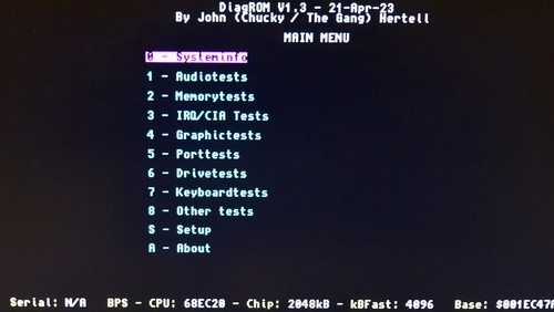 DiagROM v1.3 Amiga 500 / 500+ / 600 / 2000 - Picture 2 of 2