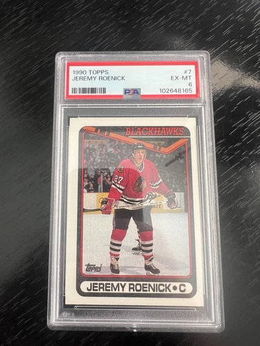 1990 TOPPS #7 JEREMY ROENICK ROOKIE RC PSA 6 Excellent Mint