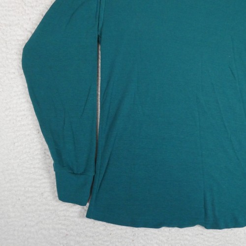 Vintage REI Hemd Herren Gr. M türkis blau Made in USA Langarm Polyester/Lycra - Bild 13 von 17