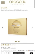 OROGOLD 24K Gold Deep Rejuvenation Masks & Collagen Eye Renewal Masks $998