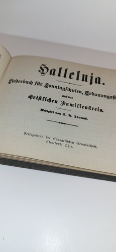 Antique German Hymnal Songbook Jubeltöne Hosianna Hallekuja Hardback - Picture 13 of 21