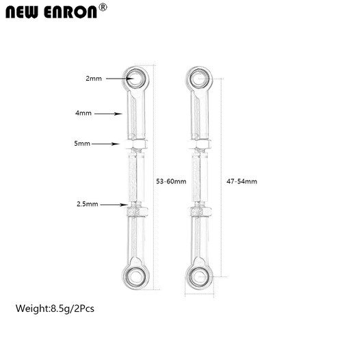 7038 7038X 47-54mm Toe Links Adjustable Pull Rod for RC Car 1/16 Traxxas Slash - Picture 2 of 27