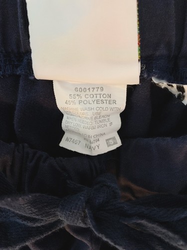 Peaches XS Scrub Top With Matching Navy Blue S Scrub Pants With Pockets - Picture 5 of 13