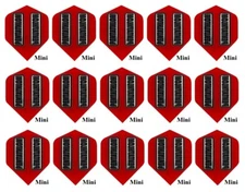 5 Sets Pentathlon Mini Standard Dart Flights - Ships w/ Tracking - Red