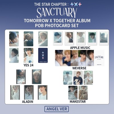 TXT SANCTUARY angel アルバム 5形態 新品未開封 セット TXT SANCTUARY 3形態 ANGEL 5形態 未開封 アルバム ① TXT