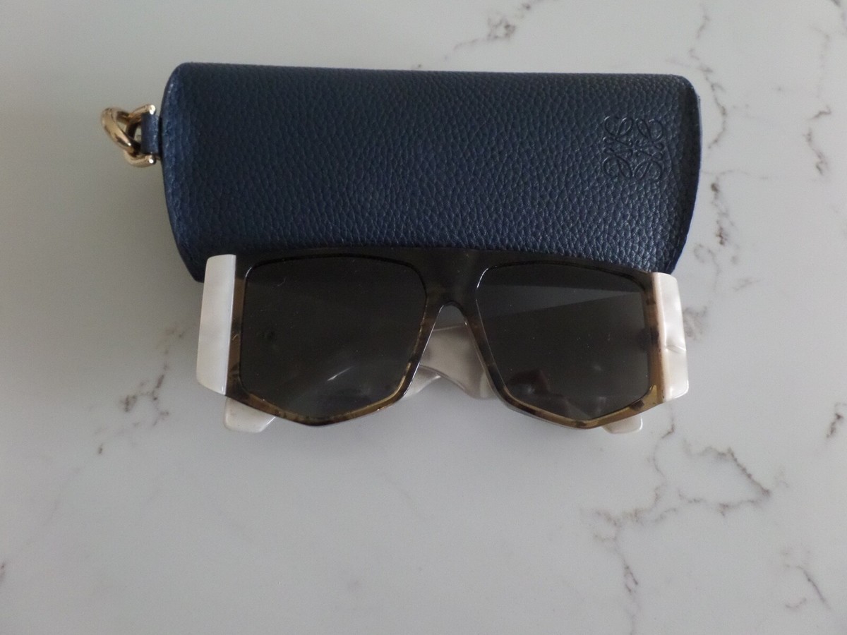 New LOEWE Lw40026u 56mm mask shiny crystal sunglasses 52F 56-14