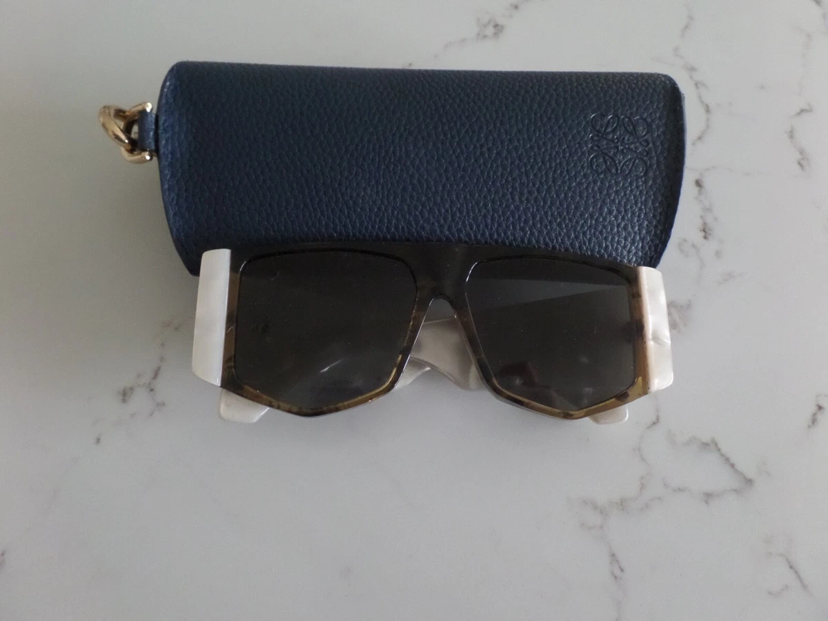 New LOEWE Lw40026u 56mm mask shiny crystal sunglasses 52F 56-14 