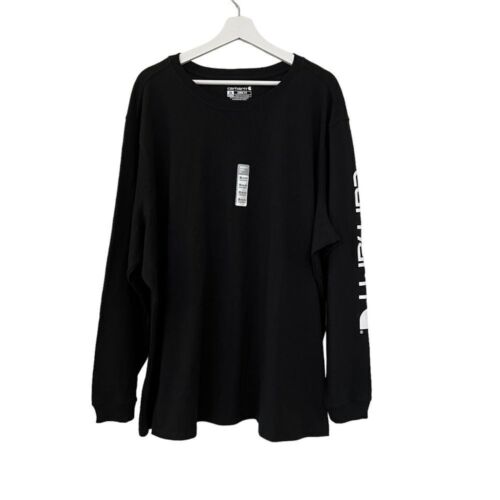 Carhartt Women's Black Loose Fit Sleeve Logo Graphic T-shirt size 3X NWT
