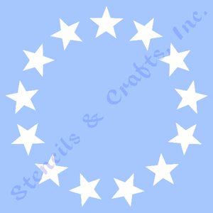 2 star stencil 13 stars circle stencils template paint craft new