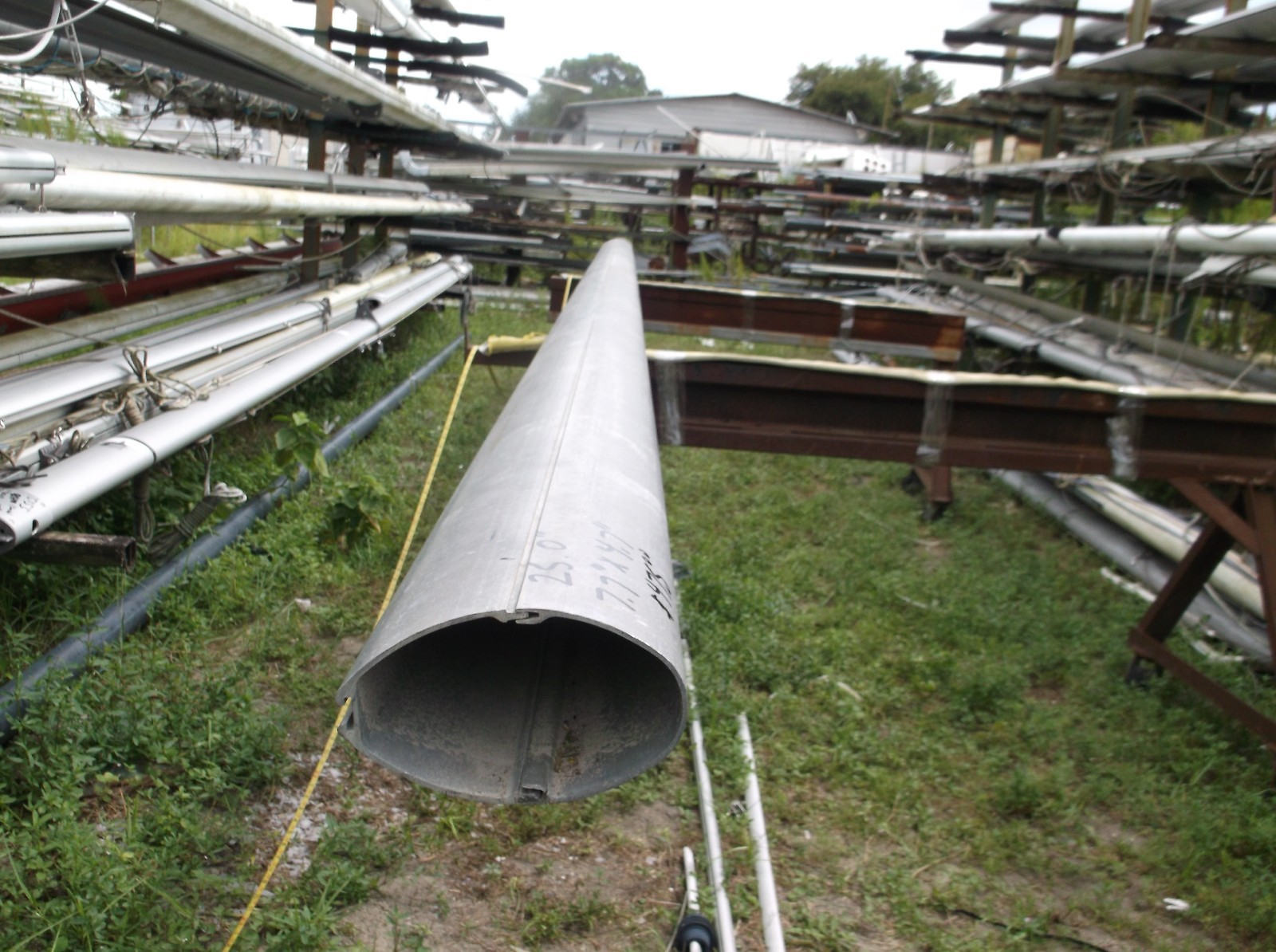 25 foot Heavy Aluminum Duty Sailboat Mast Extrusion (7.7" x 4.7") eBay